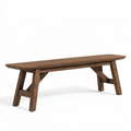 Banc 180 x 40 x 45 cm en bois brun pour salle à manger style rustique